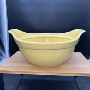 Vintage Hull Pottery Chartreuse Crescent Moon Casserole Dish Oven Safe B-2